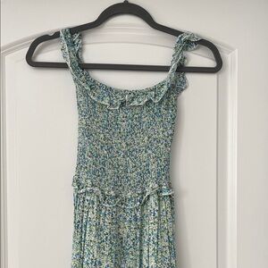 Petal & Pup Blue Floral Maxi Dress